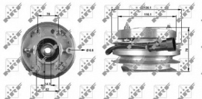 WILMINK GROUP wg1721042 -  Сцепление, вентилятор радиатора